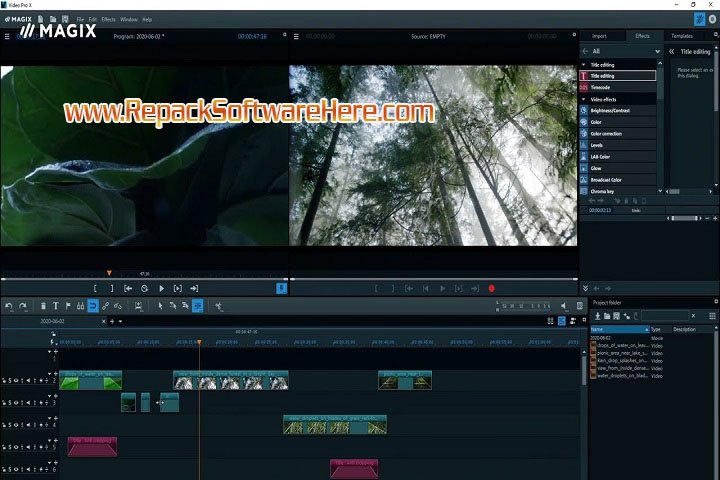 MAGIX Video Pro X15 v 21.0.1.193 PC Software