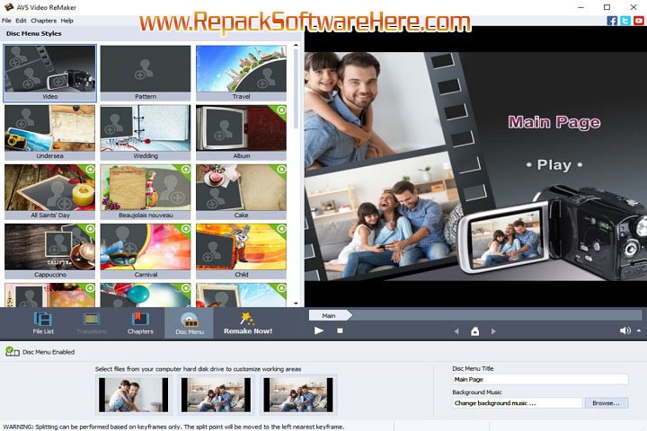 AVS Video ReMaker 6.5.1.254 PC Software