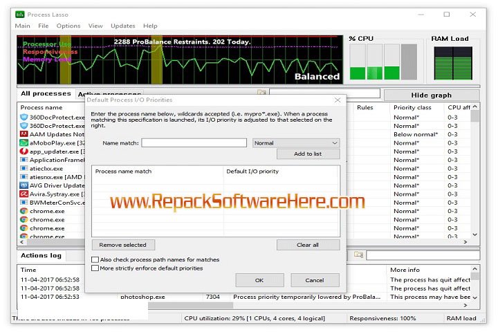 Bitsum Process Lasso Pro 10.4.2.16 PC Software