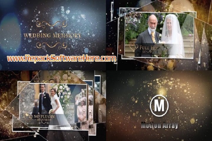 Motion Array Memories Wedding Gallery 1002786 PC Software