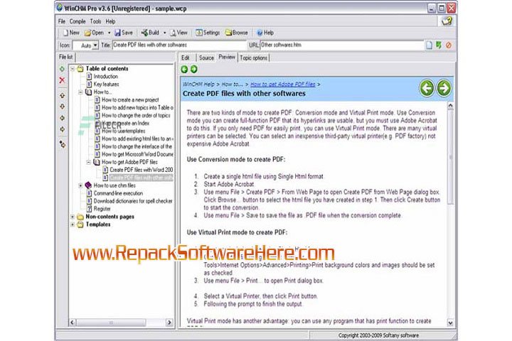 Softany Win CHM Pro 5.48 PC Software