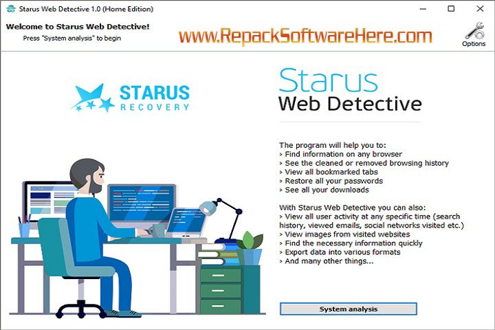 Starus Web Detective 3.0 PC Software