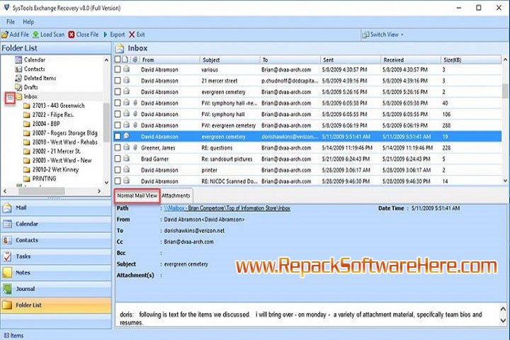 Sys Tools Exchange Recovery 9.1x64 PC Software