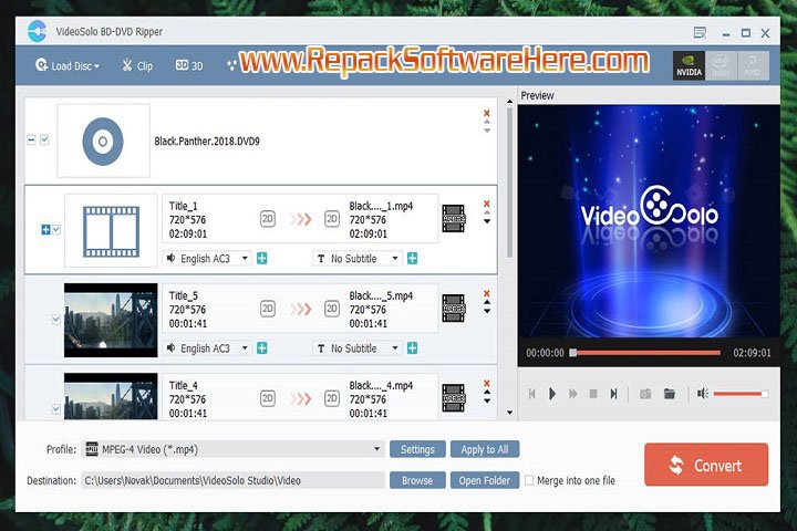 Video Solo BD DVD Ripper v2.1.10x64 PC Software