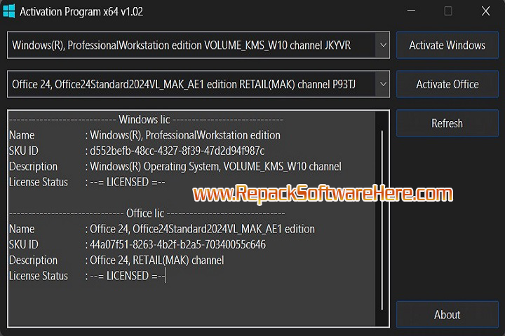 Activation Program 1.12 b05 PC Software