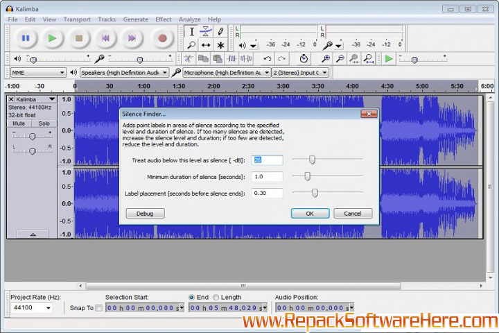 Audacity 3.7.4 Features