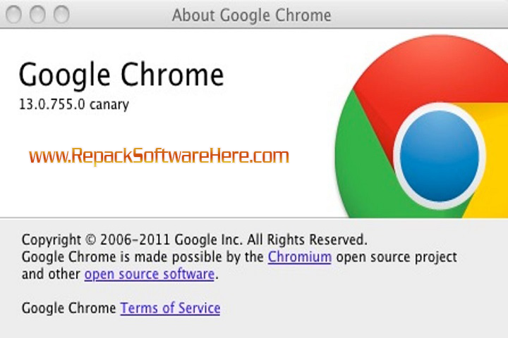 Google Chrome Canary Interface