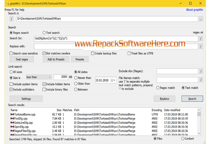 GrepWin Installation