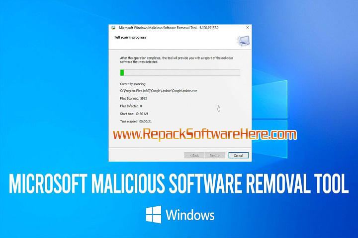 Microsoft Malicious Software Removal Tool 5.134 Scan Results