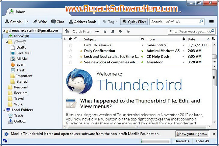 MozillaThunderbird139.0.2 PC Software