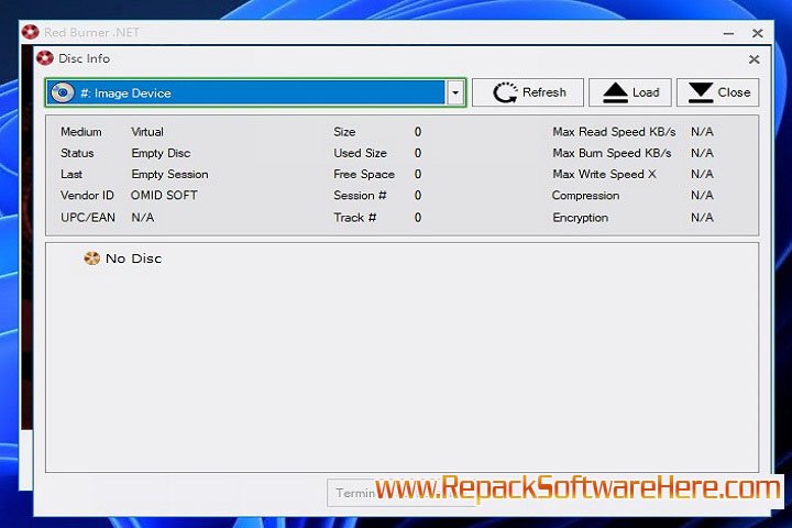 Omidsoft RedBurner interface