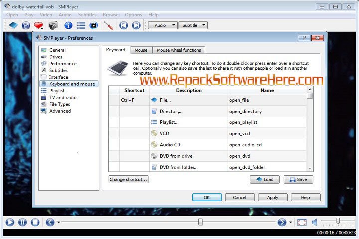 SMPlayer Playback Interface