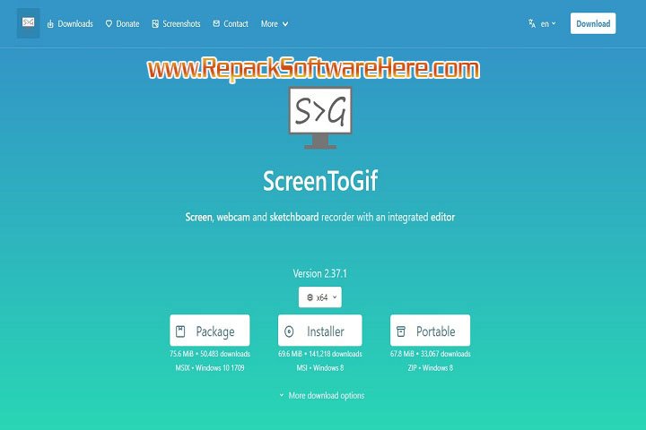 ScreenToGif 2.41.3 Interface