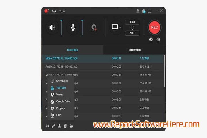 Apower REC interface