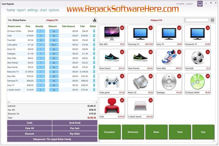 Cash Register Pro 3.2.2 Multilingual PC software