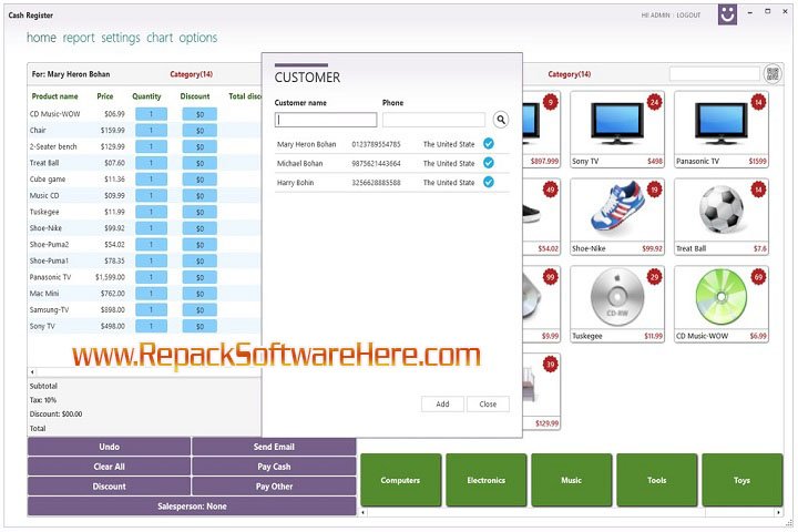 Cash Register Pro 3.2.2 Multilingual PC software