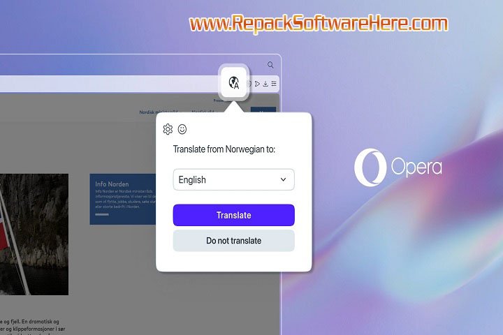 Opera Browser 119.0.5497.70 PC Software