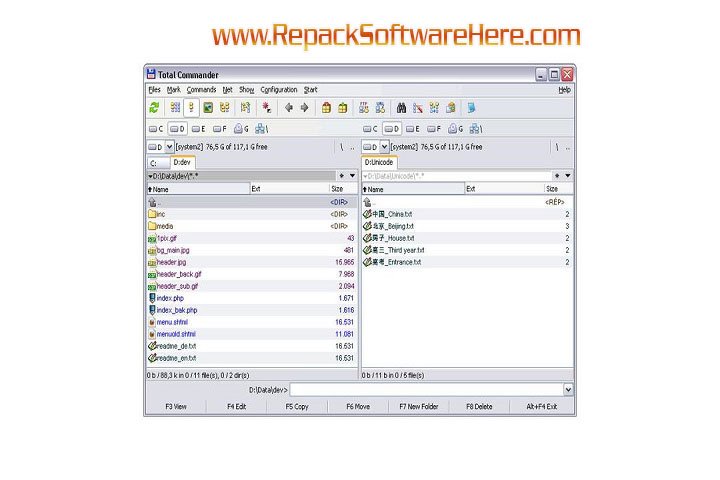 Total Commander 11.55 RC6 Multilingual PC Software